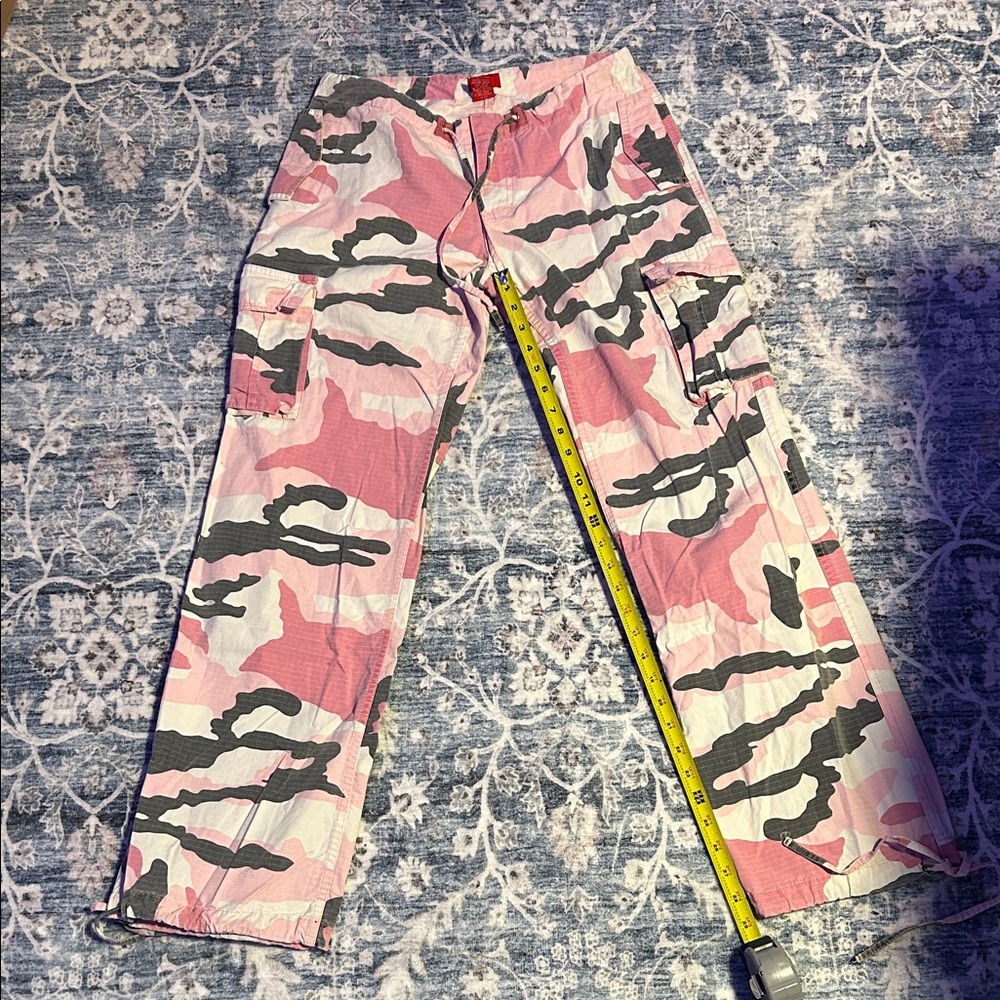 Pink Camouflage Kids Cargo Pants